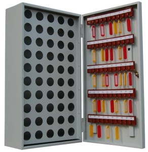Металлический шкаф для ключей КЛ-50П с пеналом