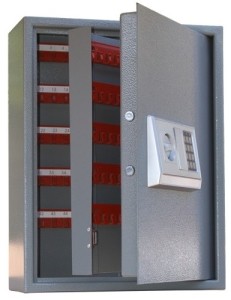 Металлический шкаф для ключей КЛЭ-200 с электронным замком